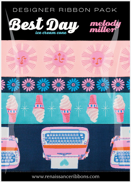 Renaissance Ribbons - Ruby Star Society Best Day - Ice Cream Sundae Ribbon Pack