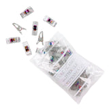 More Me Know - Clear Glitter Clips - 25ct