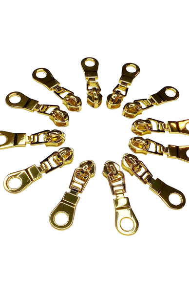 Sassafras Lane Designs - Zipper Pulls #5 - Gold (6 ct)