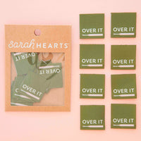 Sarah Hearts - Over It Seam Ripper Labels (8 ct)