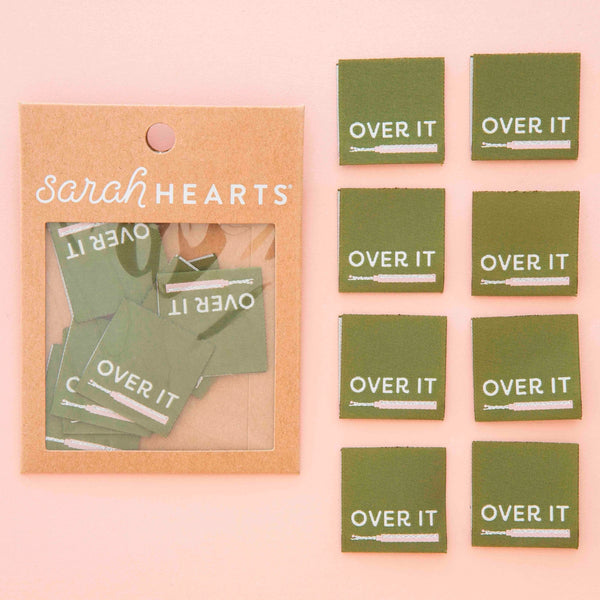 Sarah Hearts - Over It Seam Ripper Labels (8 ct)