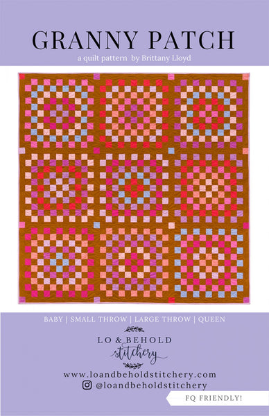 Lo & Behold Stitchery - Granny Patch - Paper Pattern