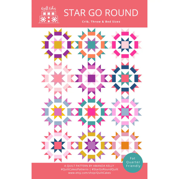 Quilt Cakes - Star Go Round Quilt - Paper Pattern