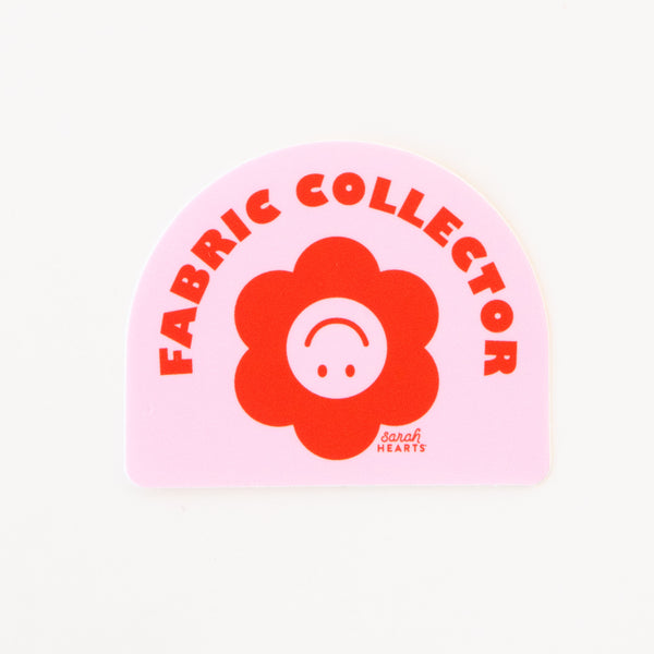 Sarah Hearts - Fabric Collector Vinyl Sticker