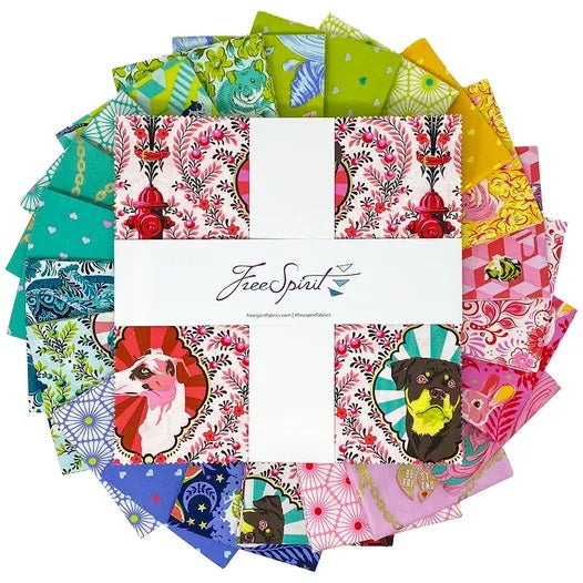 FreeSpirit Fabrics - Tula Pink Besties - 10X10 charm pack