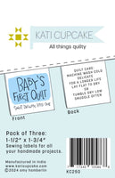 Kati Cupcake - Baby's First Quilt Blue Labels (3 ct)