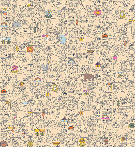 Cotton + Steel Fabrics - Kanpeki Na Hi - Asobo Buttercup Fabric