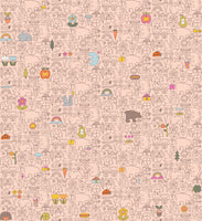 Cotton + Steel Fabrics - Kanpeki Na Hi - Asobo Peach Cloud Fabric