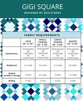 Quilt Cakes - Gigi Square Quilt - Paper Pattern