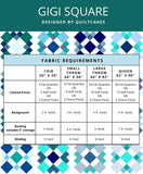 Quilt Cakes - Gigi Square Quilt - Paper Pattern