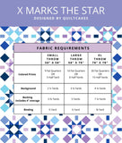 Quilt Cakes - X Marks The Star Quilt - Paper Pattern