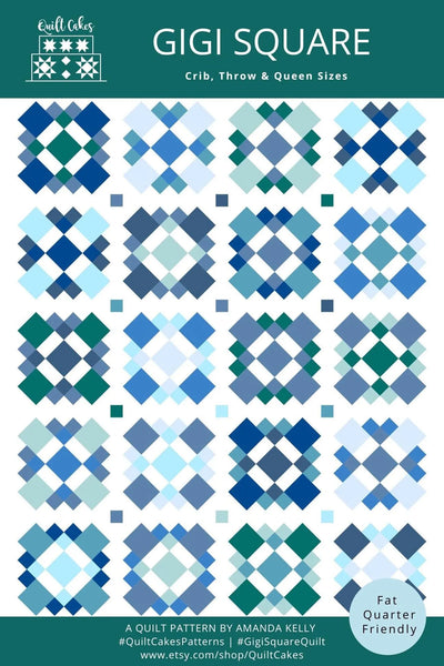 Quilt Cakes - Gigi Square Quilt - Paper Pattern