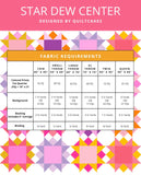 Quilt Cakes - Star Dew Center Quilt - Paper Pattern