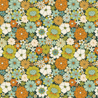 RJR Fabrics - Groovy Boho - Retro Blast - Zeal Teal Fabric