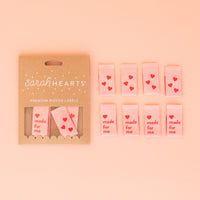 Sarah Hearts - Made For Me Heart Sew in Labels (8 ct)