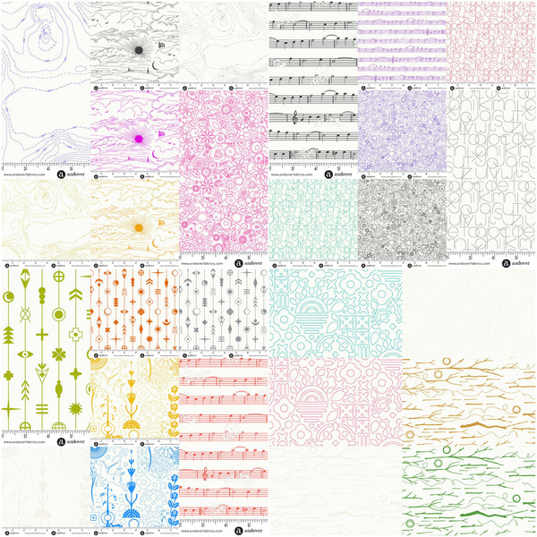 Andover - Alison Glass Sun Prints Whisper - Fat Quarter Bundle (27 FQ)