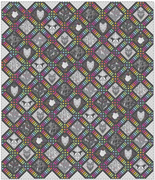 Pre-Order FreeSpirit Fabrics - Tula Pink Graywork Crossroads Quilt Kit