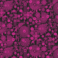 Cotton + Steel - Across The Universe - Web Attack Neon Pink Pigment Fabric