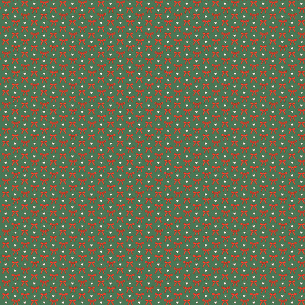 RJR Fabrics - Tied with a Bow - With Love Green Fabric