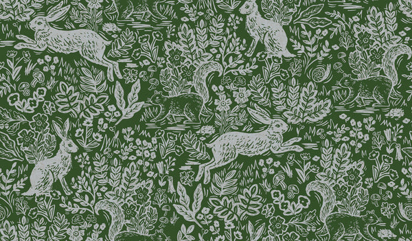 Rifle Paper Co. - Wildwood - Fable Leaf Canvas Fabric