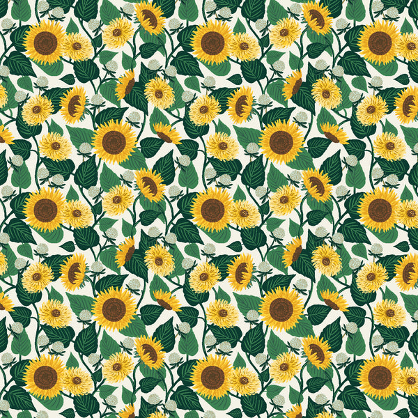 Rifle Paper Co. - Curio - Sunflower Fields - Cream Fabric