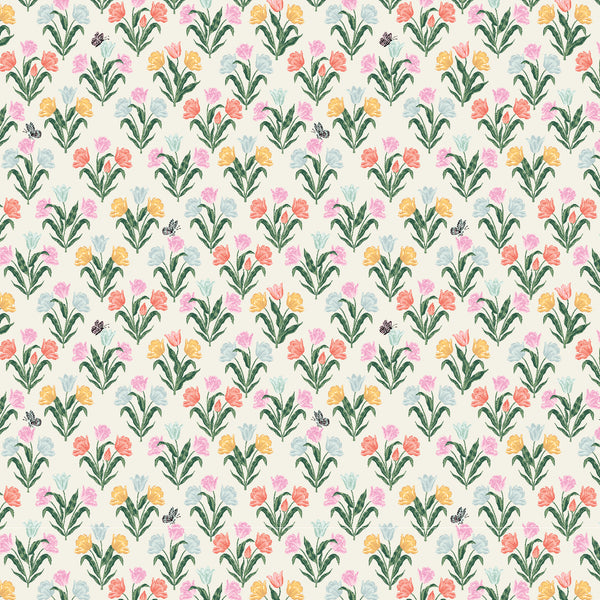 Rifle Paper Co. - Curio - Tulips - White Fabric