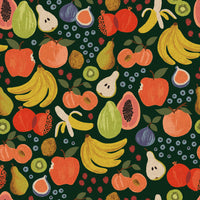 Rifle Paper Co. - Orchard - Fruit Stand - Hunter Fabric