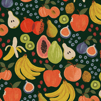 Rifle Paper Co. - Orchard - Fruit Stand - Hunter Canvas Fabric