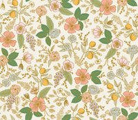 Rifle Paper Co. - Orchard - Colette - Cream Metallic Fabric