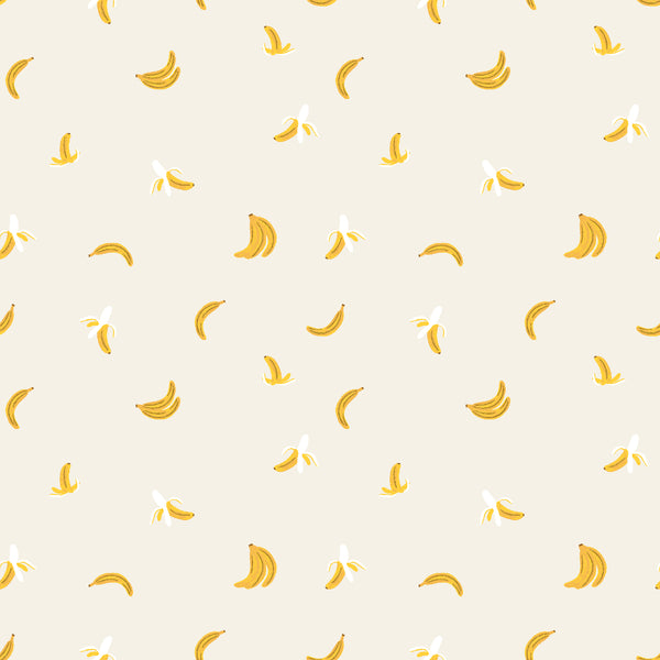 Rifle Paper Co. - Orchard - Bananas - Cream Metallic Fabric