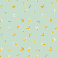 Rifle Paper Co. - Orchard - Bananas - Mint Metallic Fabric