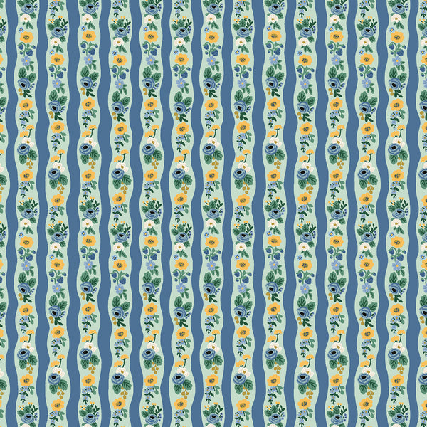 Rifle Paper Co. - Orchard - Climbing Roses - Mint Fabric