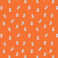 Rifle Paper Co. - Halloween - Ghosts - Orange Fabric