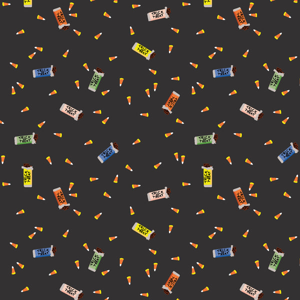 Rifle Paper Co. - Halloween - Trick Or Treat - Black Fabric