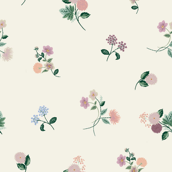 Rifle Paper Co. - Dahlia - Ditsy Dahlia - Cream Fabric