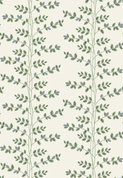 Rifle Paper Co. - Dahlia - Climbing Vines - Cream Metallic Fabric