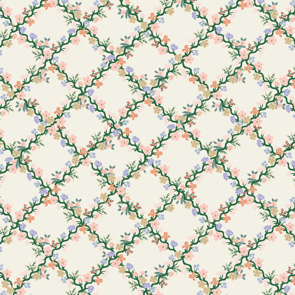 Rifle Paper Co. - Easter - Floral Trellis - Cream Fabric