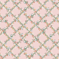 Rifle Paper Co. - Easter - Floral Trellis - Pink Fabric