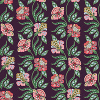 Rifle Paper Co. - Dahlia - Posy - Aubergine Fabric