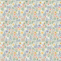Rifle Paper Co. - Easter - Bunny Floral - Green Fabric