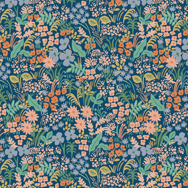 Rifle Paper Co. - Meadow - Blue Canvas Fabric