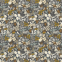 Rifle Paper Co. - Meadow - Grey Multi Metallic Fabric