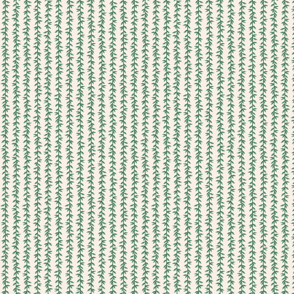 Rifle Paper Co. - Strawberry Fields - Laurel Stripe - Cream Fabric