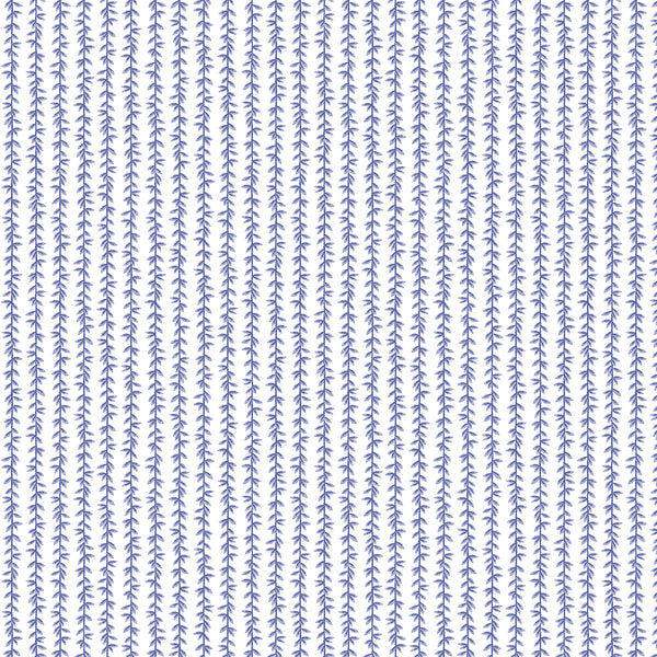 Rifle Paper Co. - Strawberry Fields - Laurel Stripe - Periwinkle Fabric