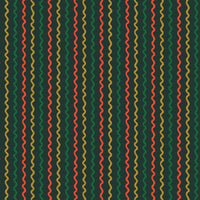 Rifle Paper Co. - Holiday Classics III - Ribbon Stripe - Evergreen Metallic Fabric