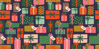 Rifle Paper Co. - Holiday Classics II - Holiday Gifts - Navy Metallic Fabric