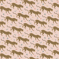 Rifle Paper Co. - Camont - Jaguar - Blush Metallic Fabric