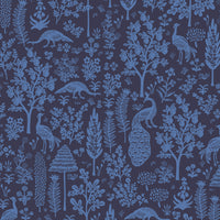 Rifle Paper Co. - Camont - Menagerie Silhouette - Navy Fabric