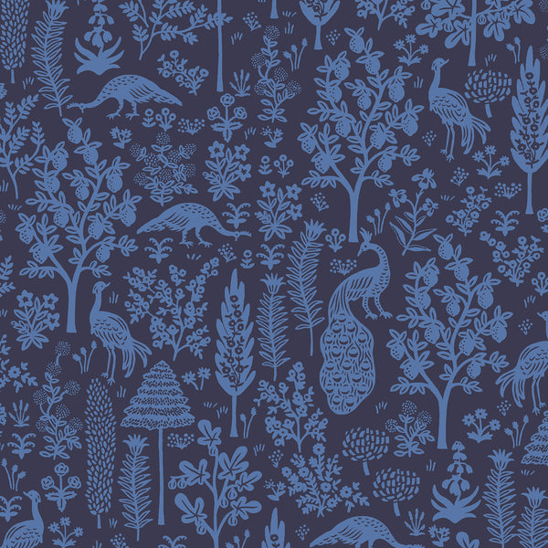 Rifle Paper Co. - Camont - Menagerie Silhouette - Navy Fabric