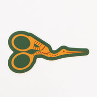 Sarah Hearts - Stork Embroidery Scissor Vinyl Sticker